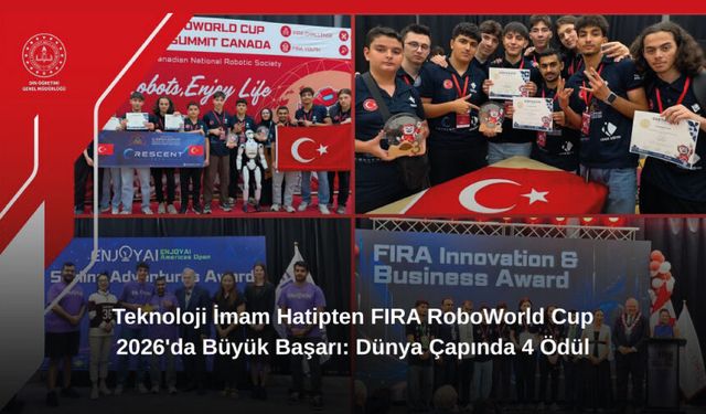 İmam Hatipli Gençlerden FIRA RoboWorld Cup 2026'da Dört Uluslararası Derece