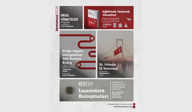 Enstitü Sosyal Temmuz ayı etkinlik takvimi