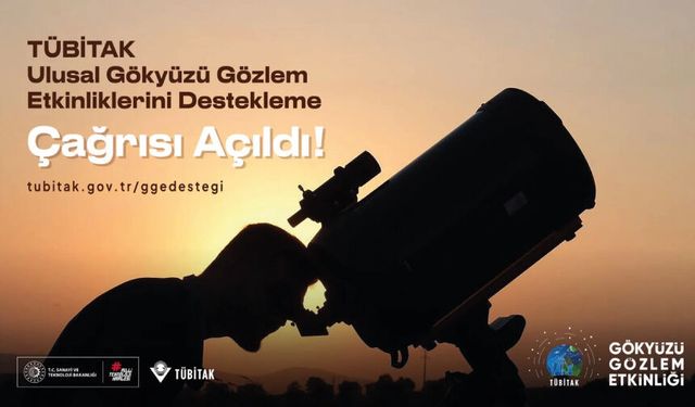 TÜBİTAK Ulusal Gökyüzü Gözlem Etkinliklerini Destekleme Çağrısı Başvuruları Açıldı