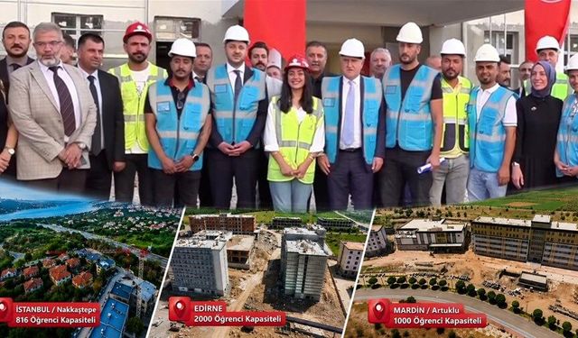 Yurt inşaatları devam ediyor