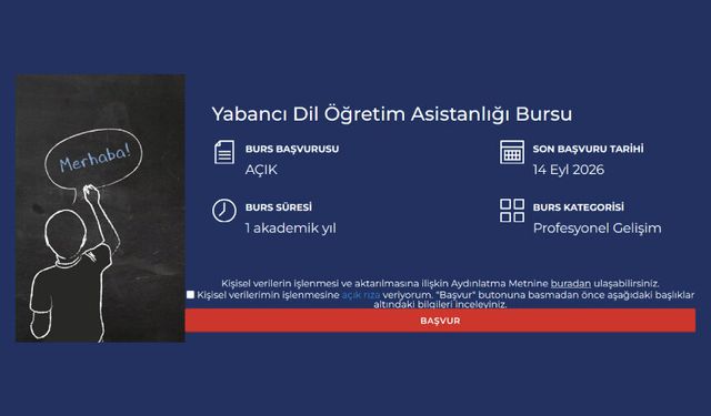 Yabancı Dil Öğretim Asistanlığı Bursu