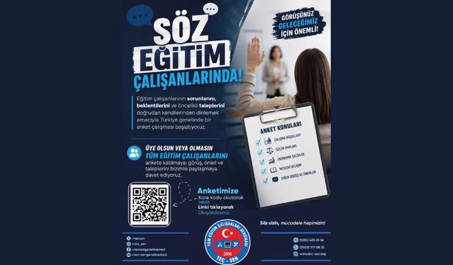 SÖZ EĞİTİM ÇALIŞANLARINDA!