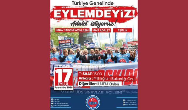 17 EYLÜL PERŞEMBE GÜNÜ 81 İLDE ALANLARDAYIZ!
