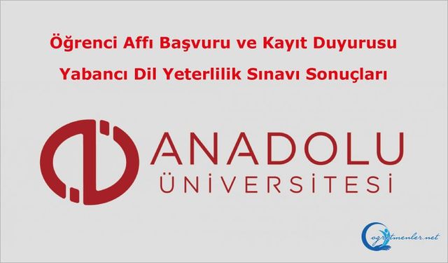 Açıköğretim Fakültesinden iki duyuru