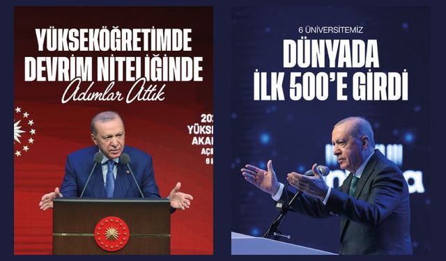 Son 24 yılda yükseköğretim alanında devrim niteliğinde adımlar attık