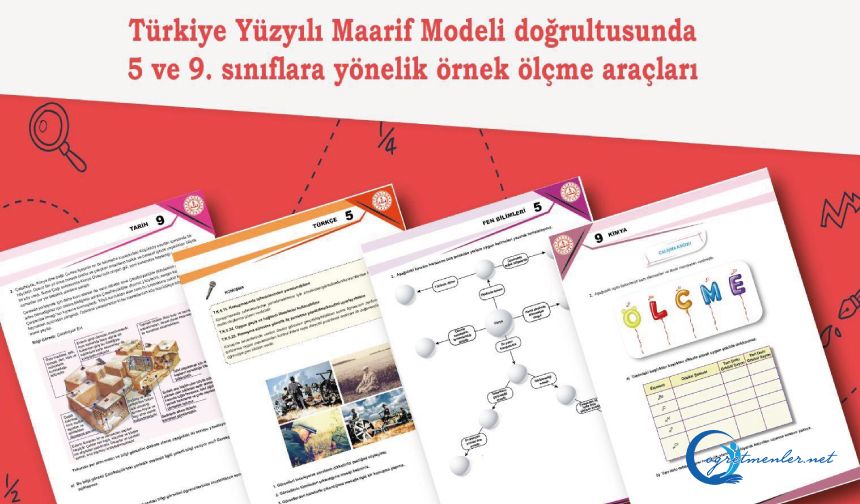 Yeni Müfredata Uygun Yeni Örnek Ölçme Araçları Yayımlandı