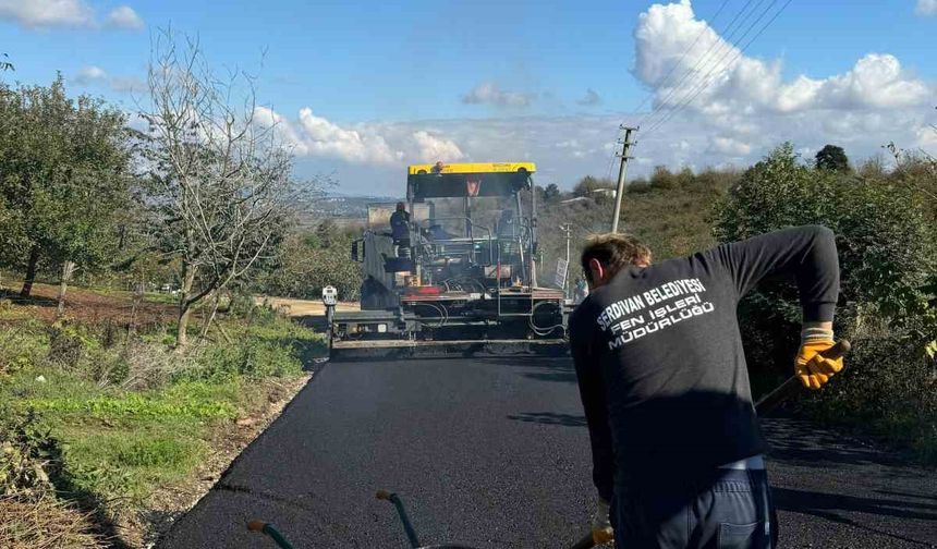 Serdivan’ın o yolu asfaltlandı