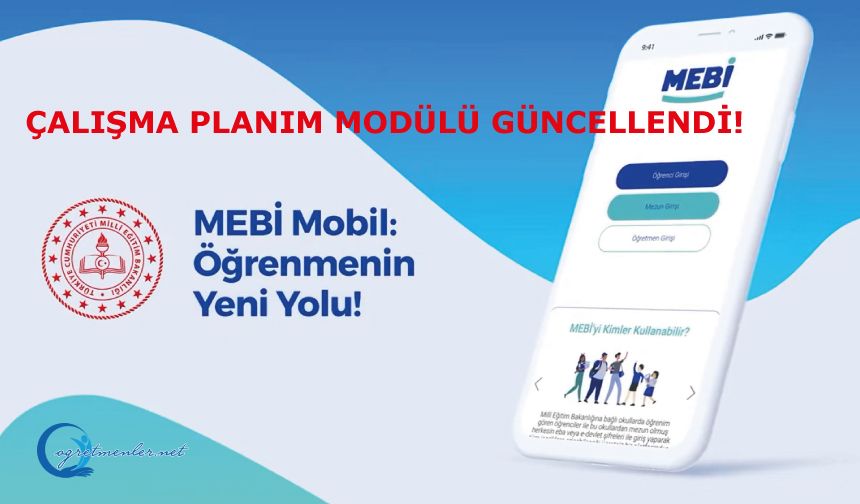 MEBİ Çalışma Planım Modülü güncellendi!