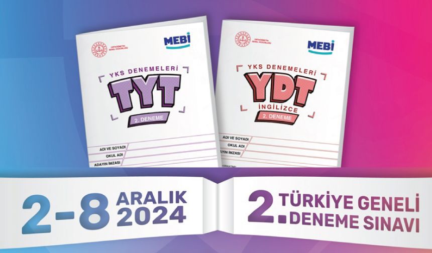 MEBİ Türkiye Geneli 2. Deneme Sınavı,