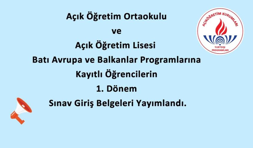 Öğrencilerimizin Dikkatine