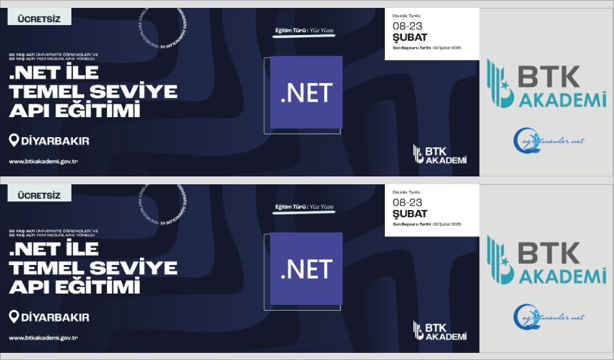 Diyarbakır .Net ile Temel Seviye Api Eğitimi