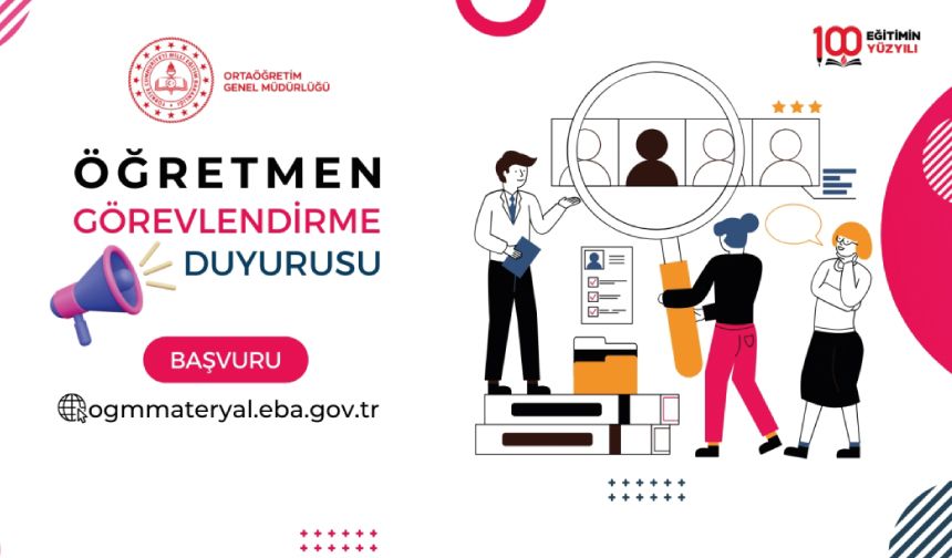 "Öğretim Programları ve Ders Kitapları" alanında çalışmak üzere öğretmen görevlendirilmesi yapılacak