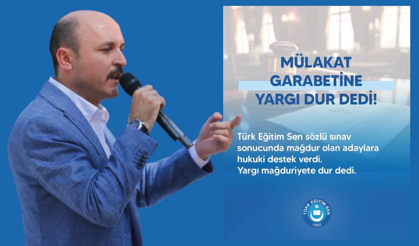 Mülakat Garabetine Yargı Dur Dedi!