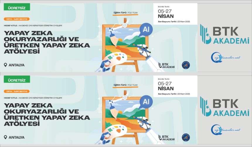 Antalya Yapay Zeka Okuryazarlığı ve Üretken Yapay Zeka Atölyesi