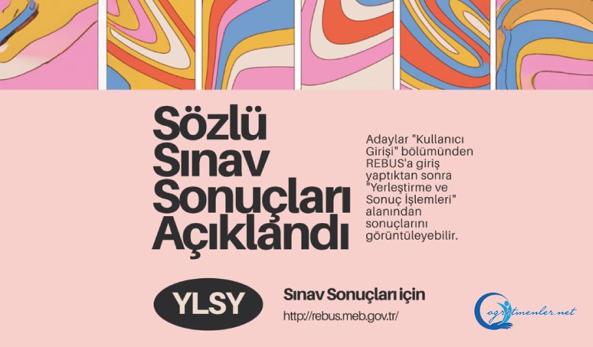 YLSY Bursu Sözlü Sınav Sonuçları Açıklandı