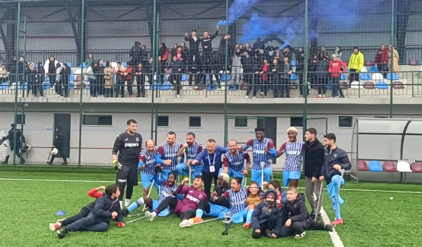Ampute maçında gol düellosu