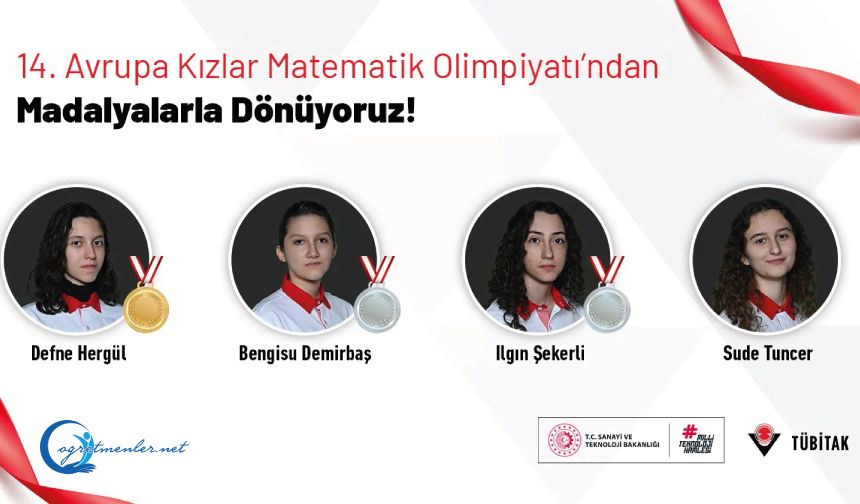 Gurur Tablomuz: Kızlarımız 14. Avrupa Kızlar Matematik Olimpiyatı’nda Parladı!