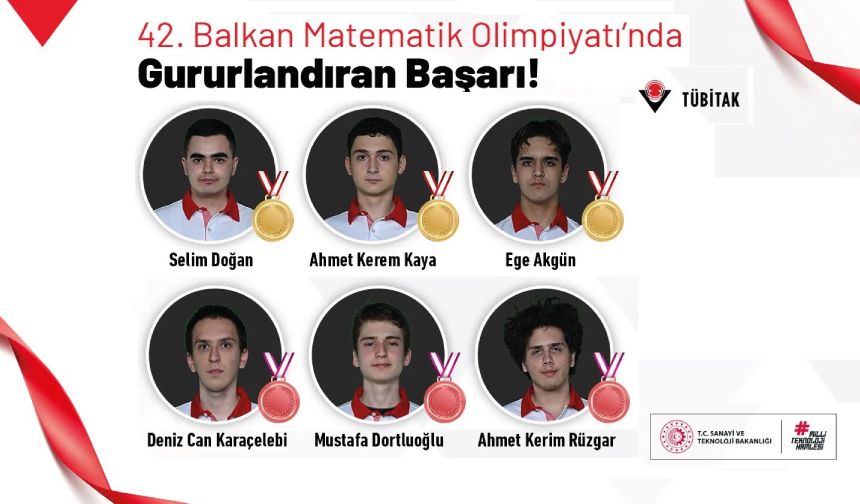 Gurur Tablomuz: Öğrencilerimizden 42. Balkan Matematik Olimpiyatı’nda Büyük Başarı!