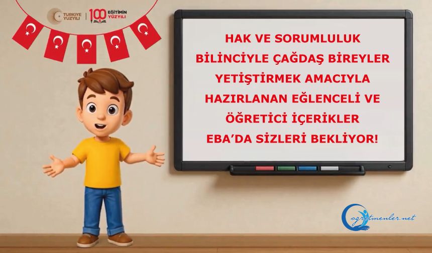 Eğlenceli ve öğretici içerikler EBA’da sizleri bekliyor!