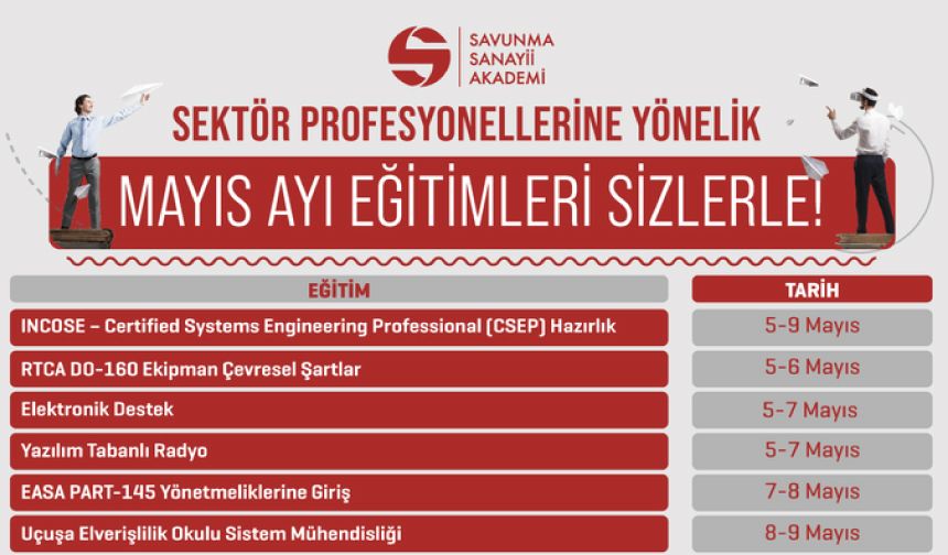 Sektör profesyonellerine yönelik Mayıs ayı eğitimlerimiz sizlerle!