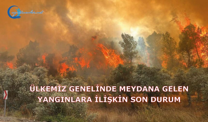 Ülkemiz Genelinde Meydana Gelen Yangınlara İlişkin Son Durum