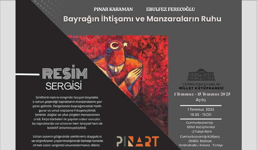 Bayrağın İhtişamı ve Manzaraların Ruhu Resim Sergisi