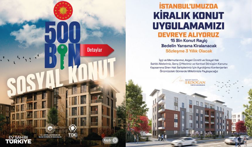 500.000 sosyal konut projesinin tüm detayları