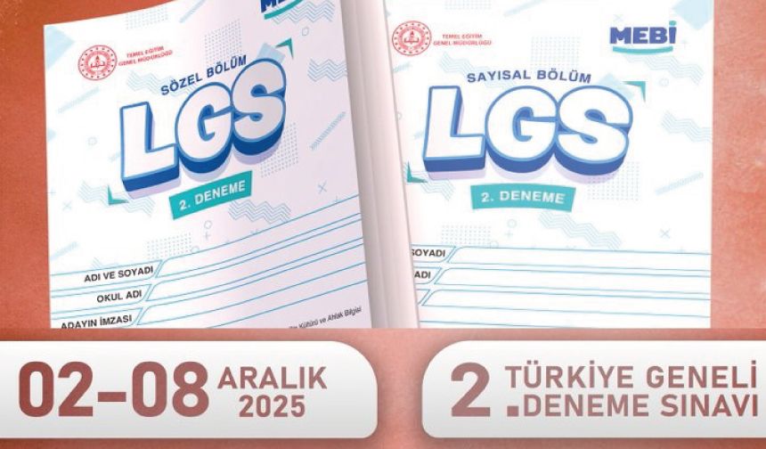 2. çevrim içi denememiz 02–08 Aralık’ta MEBİ’de seni bekliyor