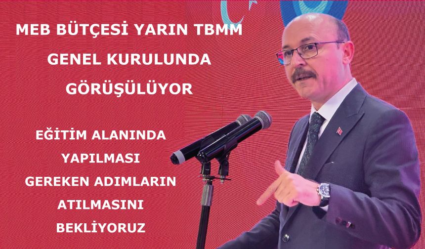 Eğitim alanında yapılması gereken adımların atılmasını bekliyoruz