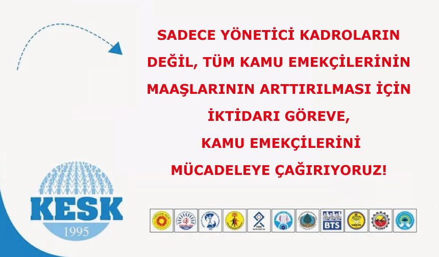 Kamu Emekçilerini Mücadeleye Çağırıyoruz!