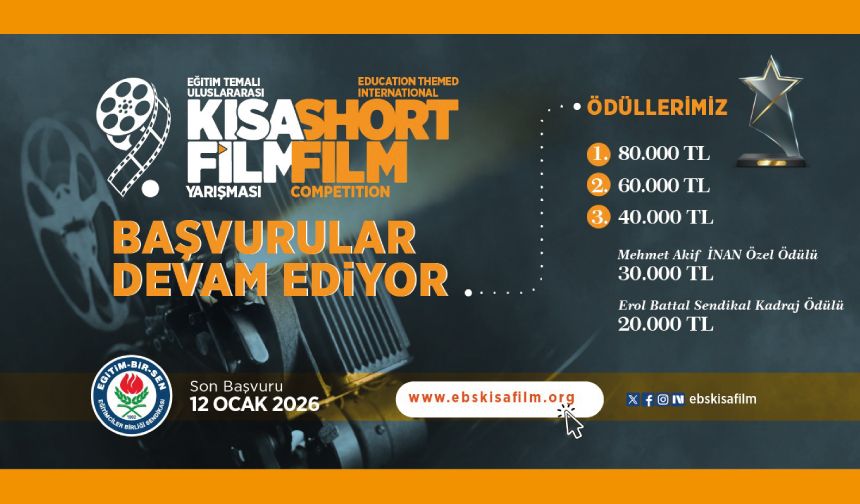Eğitim Temalı 9. Uluslararası Kısa Film Yarışması’na başvurular devam ediyor