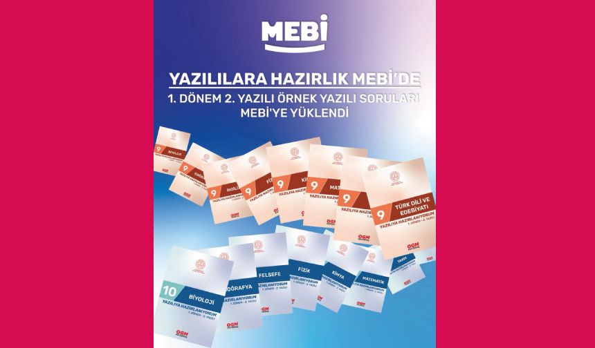 Yazılılara hazırlık MEBİ’de