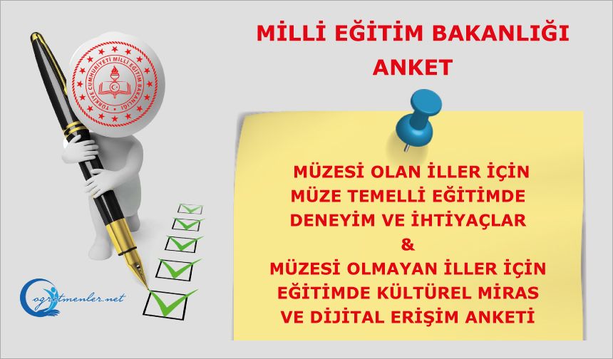 Müze Temelli Eğitimde Deneyim ve İhtiyaçlar  ile  Eğitimde Kültürel Miras ve Dijital Erişim Anketi
