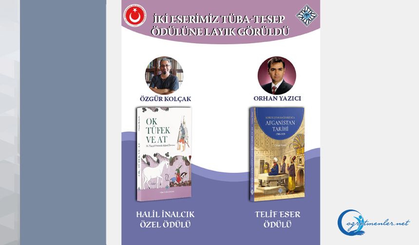 İki Eser TÜBA-TESEP Ödülüne Layık Görüldü