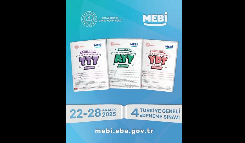 TYT • AYT • YDT 22–28 Aralık 2025