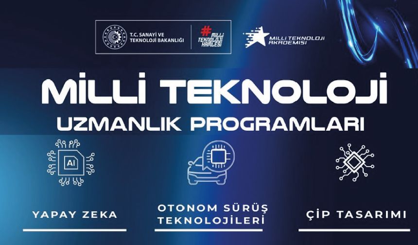 Milli Teknoloji Uzmanlık Programlarına tüm gençlerimizi davet ediyoruz!