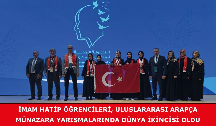 "Uluslararası Arapça Münazara Yarışmaları"nda ikincilik