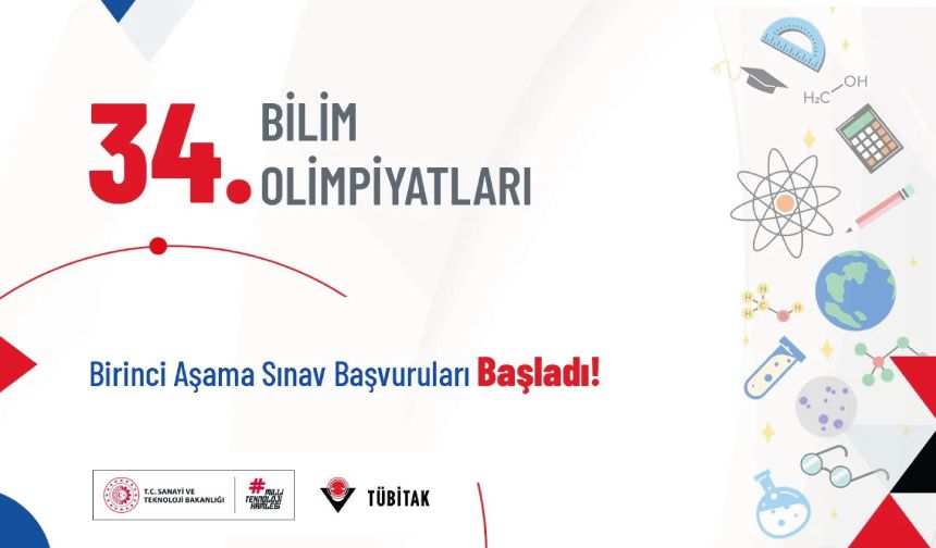 34. Bilim Olimpiyatları Birinci Aşama Sınavı Başvuruları Başladı!