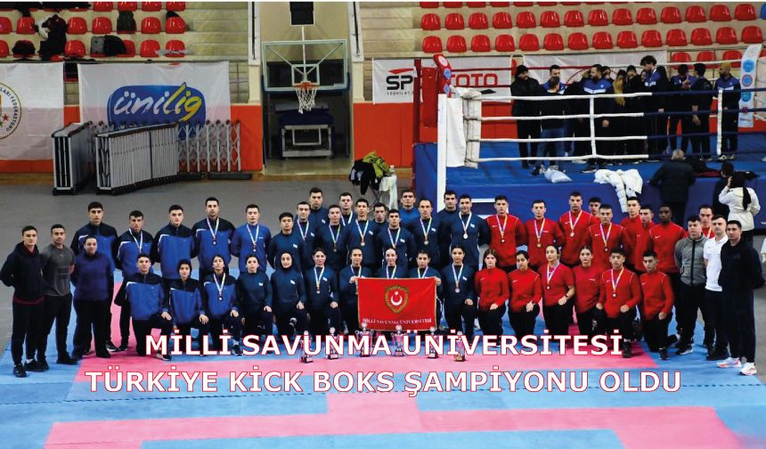 Milli Savunma Üniversitesi, Türkiye Kick Boks Şampiyonu Oldu