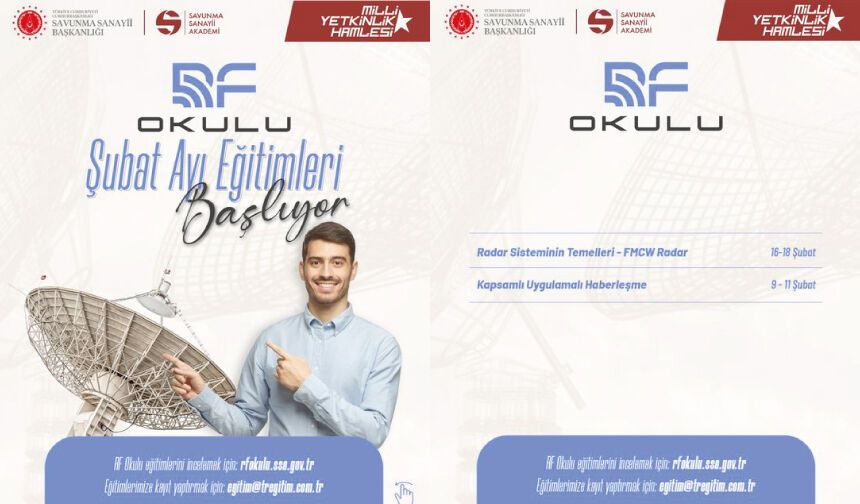 RF Okulu Şubat Ayı Eğitimleri Başlıyor!