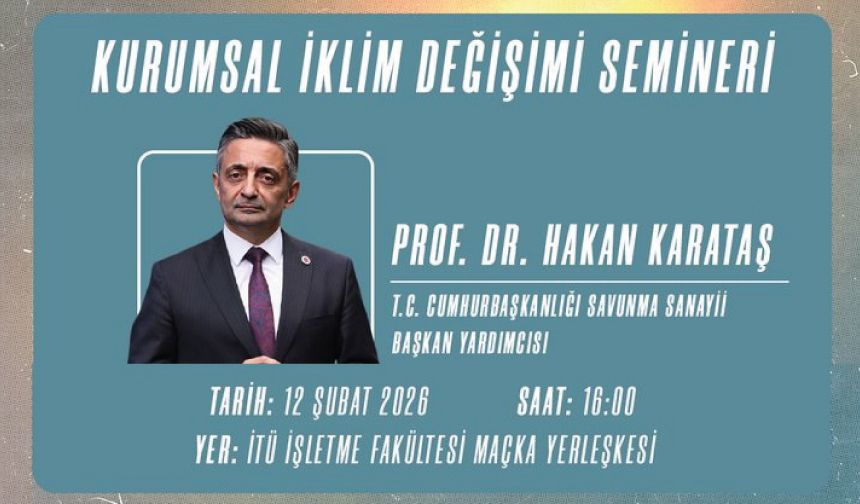 “Kurumsal İklim Değişimi” temalı seminerinde buluşuyoruz