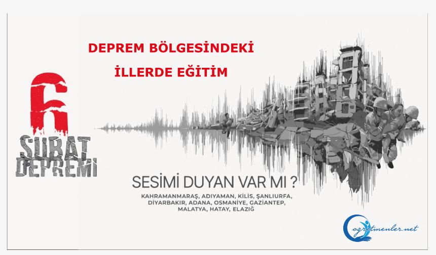 Deprem bölgesindeki illerde eğitim