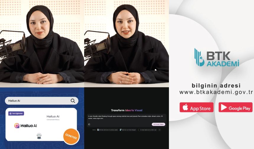 Ücretsiz Hailuo eğitimi BTK Akademi'de seni bekliyor