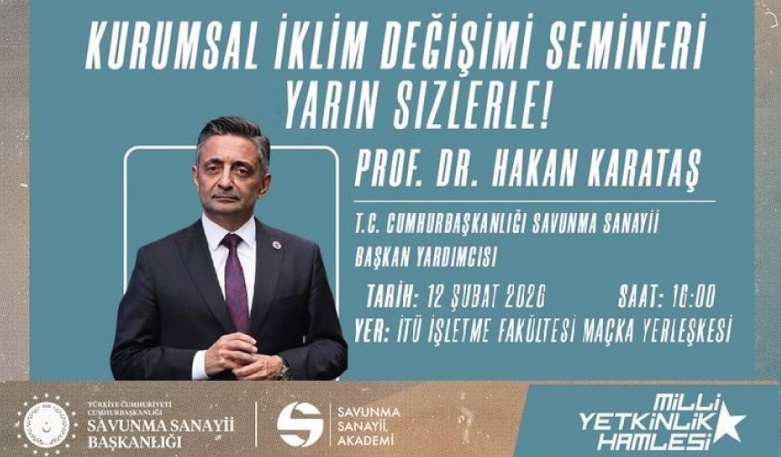 “Kurumsal İklim Değişimi” temalı seminer