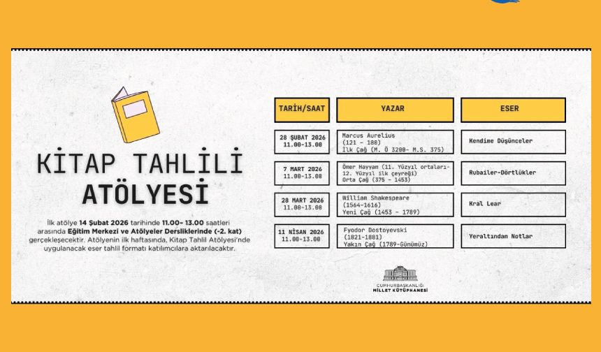 Kitap Tahlili Atölyesi “Tarihi Çağlardan Günümüze Gelen Eserler Seçkisi