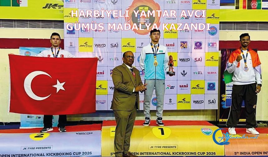 Harbiyeli Yamtar Avcı, gümüş madalya kazandı