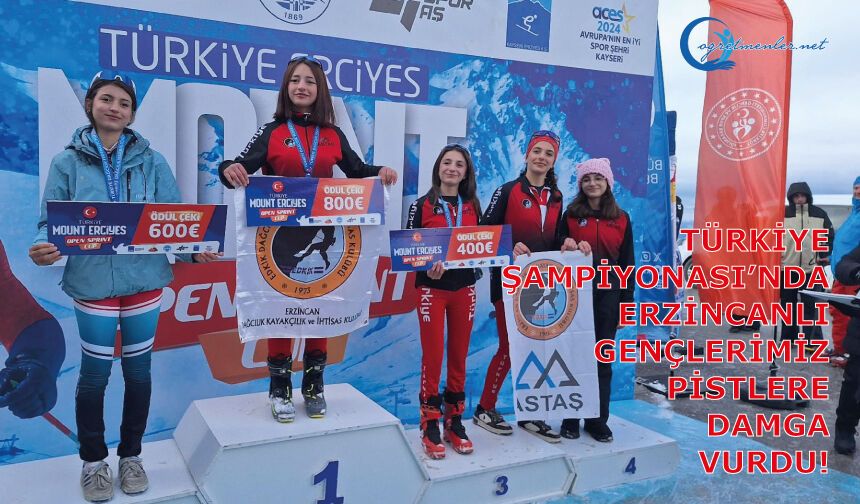Türkiye Şampiyonası’nda Erzincanlı gençlerimiz pistlere damga vurdu!