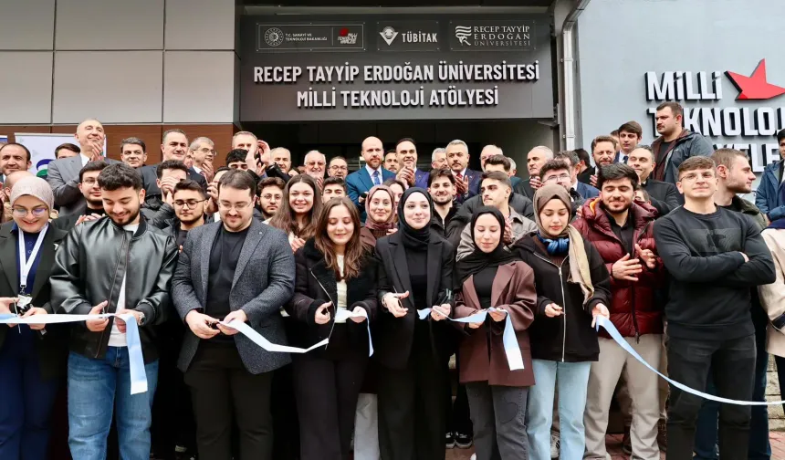 Recep Tayyip Erdoğan Üniversitesi Milli Teknoloji Atölyesi Açıldı