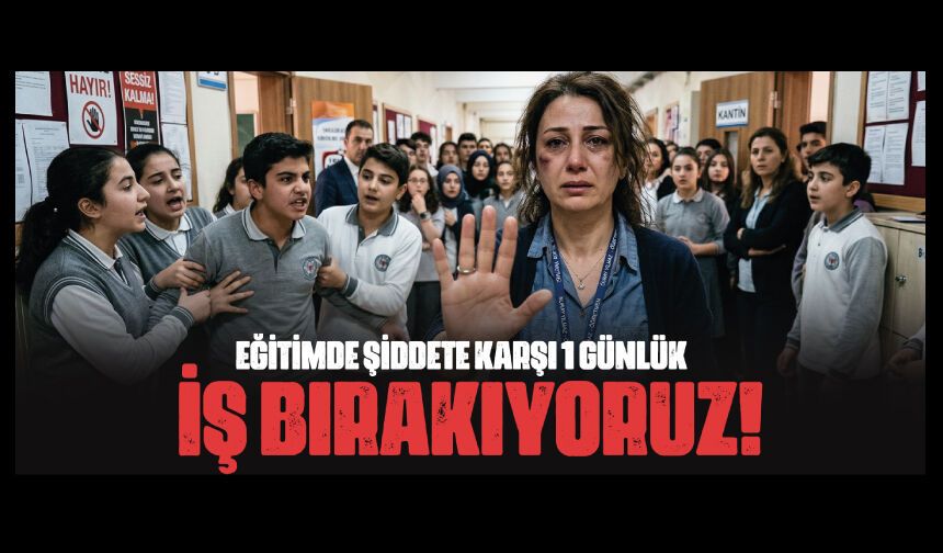 Eğitimde Şiddete Karşı 1 Günlük İş Bıraktık