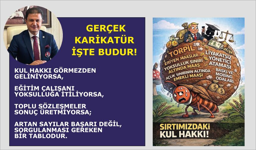 Gerçek karikatür işte budur!